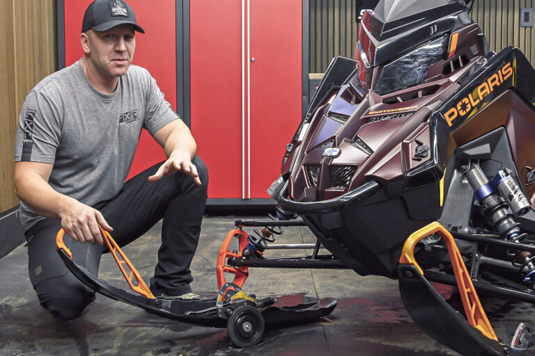 Rouski EVO Retractable Ski Wheel System for Your Snowmobile