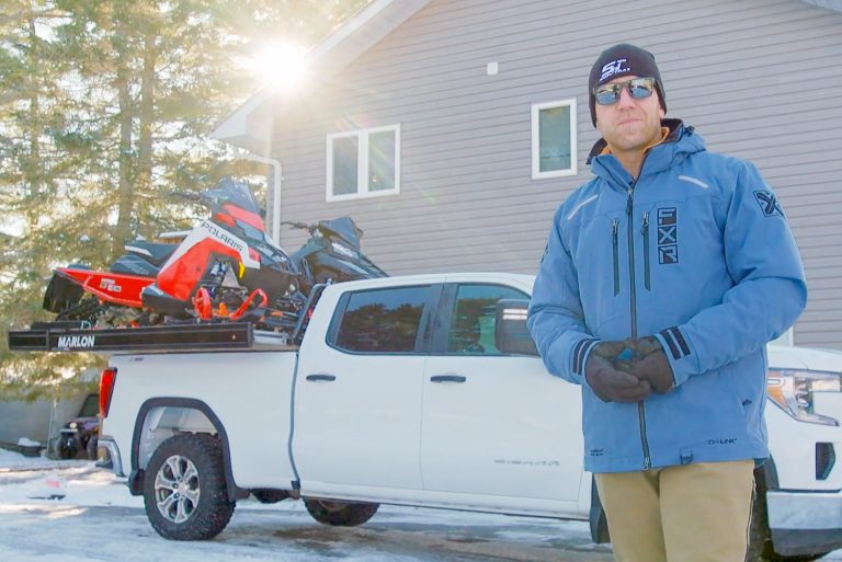 Marlon Xplore Pro II Truck Deck for Hauling Snowmobiles Marlon Xplore Pro II Truck Deck for Hauling Snowmobiles